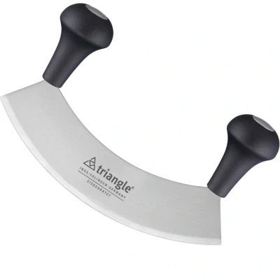 Afbeelding van Triangle Wiegemes voor Kruiden Gehard Staal 23 cm Lemmet Comfort Handvat