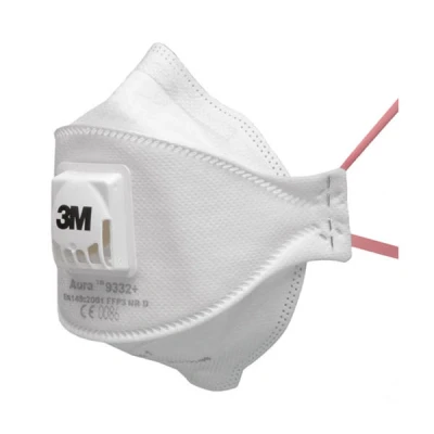 Image de Masque antipoussière Aura™ FFP3 avec soupape série 9332 3M