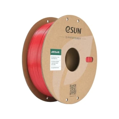Afbeelding van eSUN PETG filament 1,75 mm, + HS high speed 3D printerfilament, maatnauwkeurigheid +/ 0,03 spoel 1 kg, voor printer (effen rood, kg)