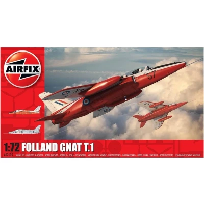 Afbeelding van 1:72 Airfix 02105 Folland GNAT T.1 Plane Plastic Modelbouwpakket
