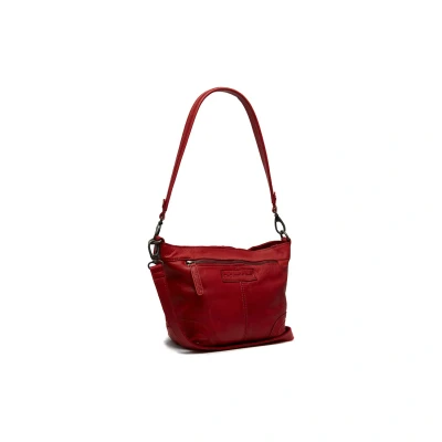 Afbeelding van The Chesterfield Brand Leren Schoudertas Rood Lucy