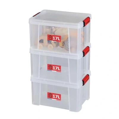 Image de Boites de rangement Clip&#039;N Store 9 Là 45 L Sundis