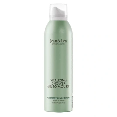 Afbeelding van Jean &amp; Len Shower soufflé Rosemary Ginger, met amandel , jojoba en babussa olie, voor een geurende reinigingservaring, normale tot droge huid, doucheschuim zonder parabenen