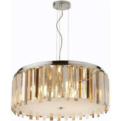 Afbeelding van Hanglamp Clarissa met kristallen prisma&#039;s, Ø 60 cm