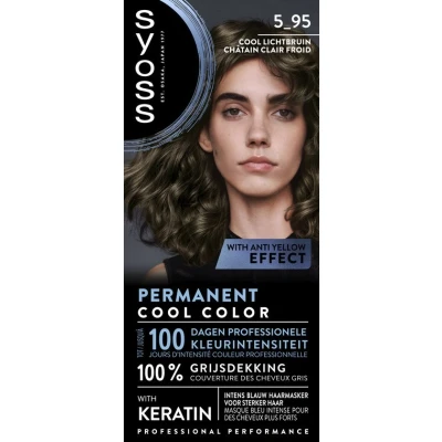 Afbeelding van Syoss Baseline Cool 5 95 Lichtbruin Haarverf 3 stuks