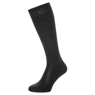 Afbeelding van FALKE Softmerino warme ademende merinowol katoen kniekousen dames grijs Maat 35 36