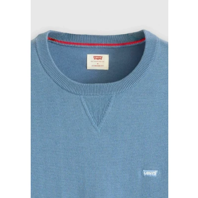 Afbeelding van Levi&#039;s Housemark lichtgewicht sweater Men&#039;s L Blauw / Sunset Blue