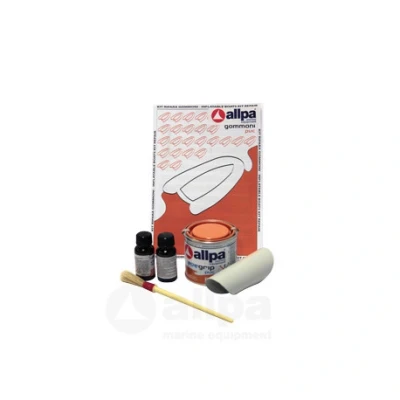 Afbeelding van 2 componenten reparatieset voor pvc boten, lichtgrijs