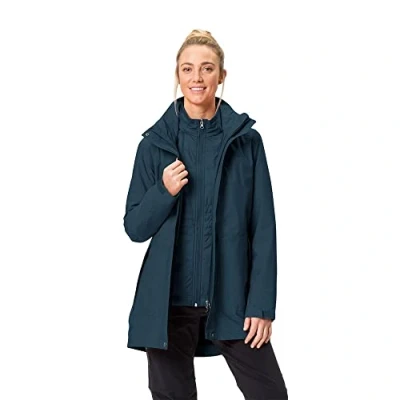 Afbeelding van Vaude Doppel Idris 3 IN 1 Winterjas, Dames, Maat: 38, Ocean
