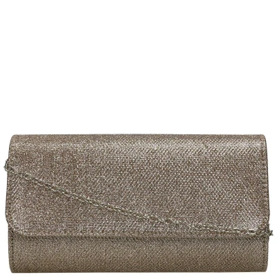 Afbeelding van Bulaggi Dionne envelope voor Dames / Clutch Vegan Leather Glitter Brons/ Avondtasje met schouderriem/ Effen handtasjes