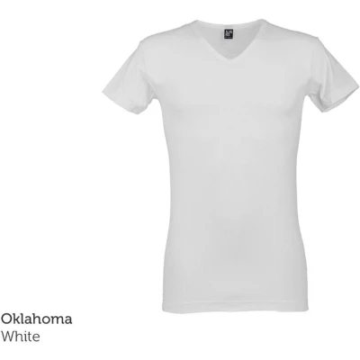 Afbeelding van ALAN RED T shirts Vermont extra lang V hals 4 stuks 2 zwart &amp; wit Maat XL
