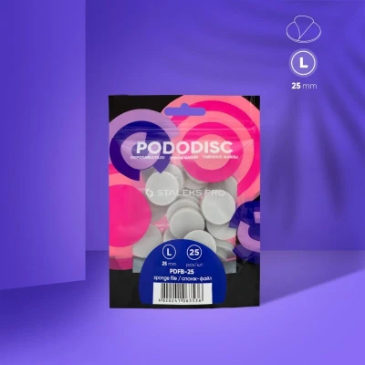 Afbeelding van Staleks Pro Wegwerpvijlen sponzen voor pedicureschijf Pododisc L (25 stuks)