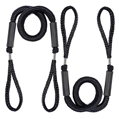 Afbeelding van Elastisch koord, doktouw, boot, natband, elastisch, voor accessoires, 2 stuks (zwart)