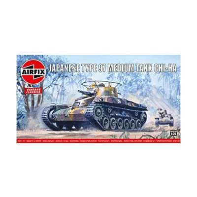 Afbeelding van 1:76 Airfix 01319V Type 97 Chi Ha Japanese Tank Plastic Modelbouwpakket