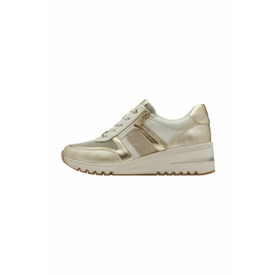 Afbeelding van Marco Tozzi Sneakers laag, Dames, Maat: 40, Cream comb Schoenen