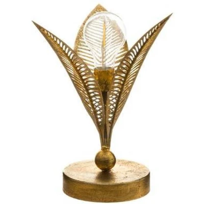 Afbeelding van Atmosphera Tafellamp Leaf 17,5x16,5x25,7cm Batterij niet inbegrepen Goud