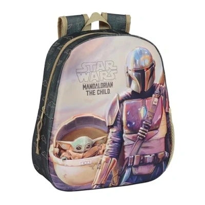 Afbeelding van 3D Kinderrugzak The Mandalorian Zwart Beige 27 x 33 10 cm