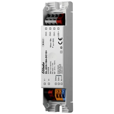 Afbeelding van Eltako DL 3CH 16A DC12+ LED dimmer 3 kanaals Inbouw (in muur of meubel), Montage voor verlaagd plafond