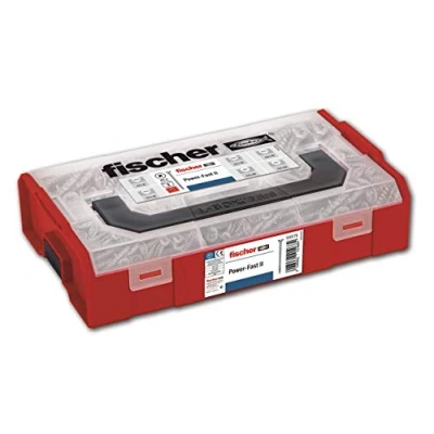 Afbeelding van fischer 558778 houtschroeven assortiment grijs