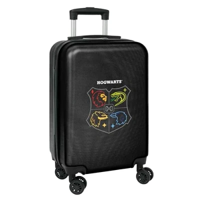 Afbeelding van Harry Potter House of Champions 20 inch cabinetrolley, koffer met wielen, veiligheidshangslot, lichte koffer, 34,5 x 55 cm, kleur Grijs gemêleerd/zwart, Estándar, grijs,