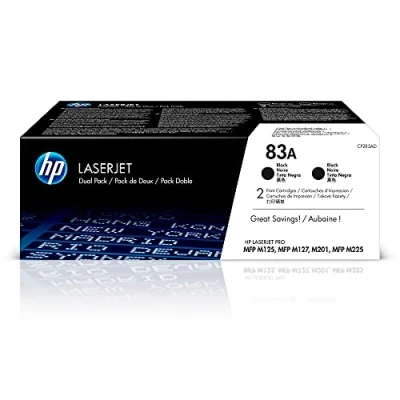 Afbeelding van HP Tonercartridge CF283AD 83A zwart 2x