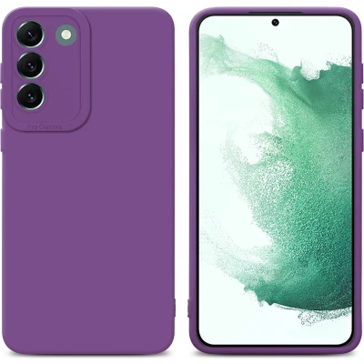 Afbeelding van Cadorabo Hoesje geschikt voor Samsung Galaxy S22 PLUS in Fluid MAT PAARS Beschermhoes gemaakt van flexibel TPU silicone Cover Case