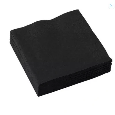 Afbeelding van Zwarte Servetten 33x33cm 20 stuks