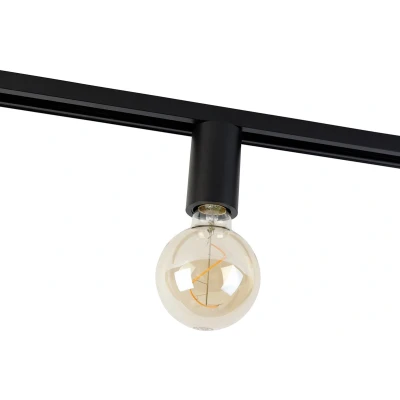 Afbeelding van QAZQA E27 fitting met rail ophanging voor 1 fase zwart Jeana