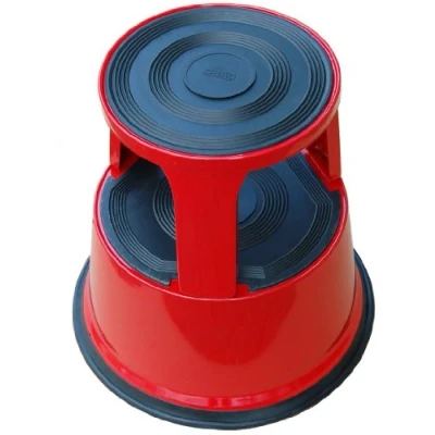 Afbeelding van Opstapkruk Desq 42cm metaal rood