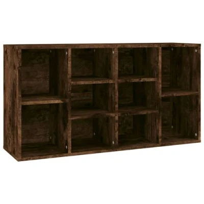 Afbeelding van vidaXL Schoenenbank 103x30x54,5 cm bewerkt hout gerookt eikenkleurig