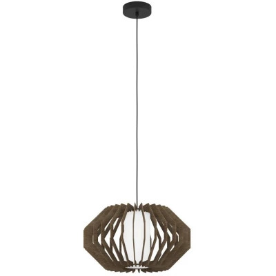 Afbeelding van EGLO Rusticaria Hanglamp E27 Ø 45 cm Zwart/Bruin/Wit