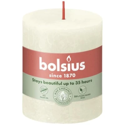Afbeelding van Bolsius kaars rustiek Soft Pearl 80/68 mm