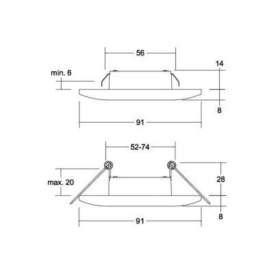 Afbeelding van BRUMBERG Adapt LED inbouwdownlight wit