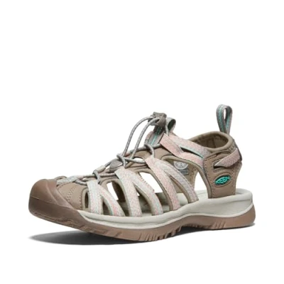 Afbeelding van Keen Whisper Outdoorsandalen, Dames, Maat: 38.5, Taupe/coral Kunststof