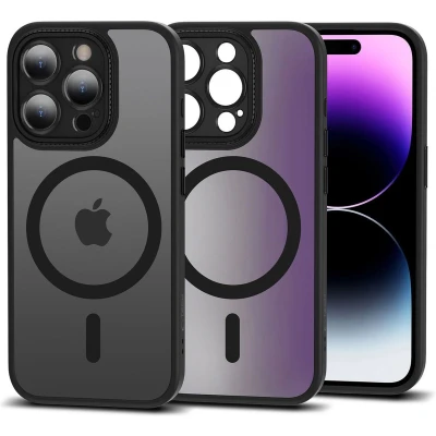 Afbeelding van TECH PROTECT MAGMAT CAM+ MAGSAFE IPHONE 15 PRO MAT ZWART