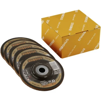 Afbeelding van Rhodius 210752 RS28 Afbraamschijf gebogen Diameter 125 mm Boordiameter 22.23 RVS, Staal 1 stuk(s)
