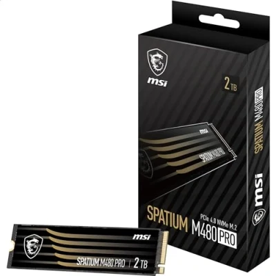 Afbeelding van MSI SPATIUM M480 PRO PCIE 4.0 NVME M.2 2TB drives allo stato solido PCI Express 3D NAND