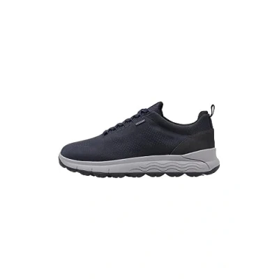 Afbeelding van Geox Spherica Sneakers laag, Heren, Maat: 45, Navy Leer en textiel