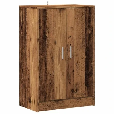 Image de vidaXL Armoire à chaussures vieux bois 60x35x92 cm d&#039;ingénierie856702