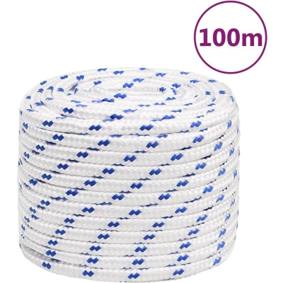 Afbeelding van Boot touw 18 mm 100 m polypropyleen wit