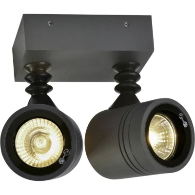 Afbeelding van SLV MYRA 233095 Buitenlamp (wand) Halogeen GU10 Zwart