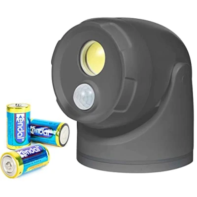 Afbeelding van Northpoint Led spot met bewegingsmelder en grondpen 5000 K neutraal wit 450 lm geïntegreerde timer D batterijen (antraciet)