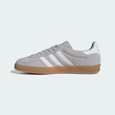 Afbeelding van adidas Originals Gazelle Indoor Unisex Sneakers laag, Maat: 39 1/3, Grey/white Veloursleer