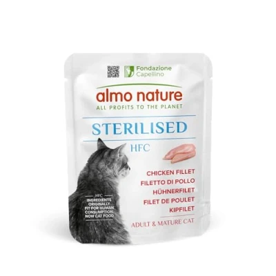 Afbeelding van 6x 50g Almo Nature HFC Sterilisede Kipfilet natvoer voor katten
