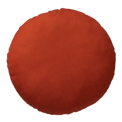Afbeelding van Dutch Decor SOL Sierkussen rond outdoor 40 cm Potters Clay waterafstotend en uv bestendig oranje