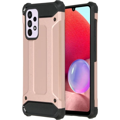 Afbeelding van iMoshion Hoesje Geschikt voor Samsung Galaxy A33 Rugged Xtreme Backcover Rosé Goud