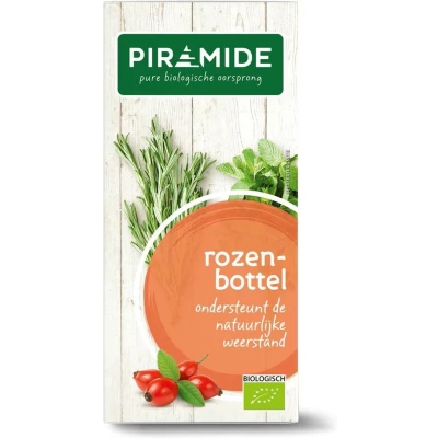 Afbeelding van Piramide Kruidenthee Bio Rozenbottel 20 stuks