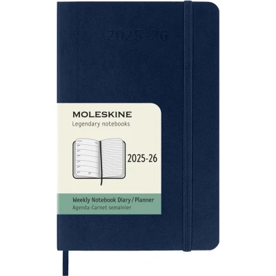 Image de Agenda civil Moleskine 18 mois Semainier Format Poche Souple Bleu Saphir