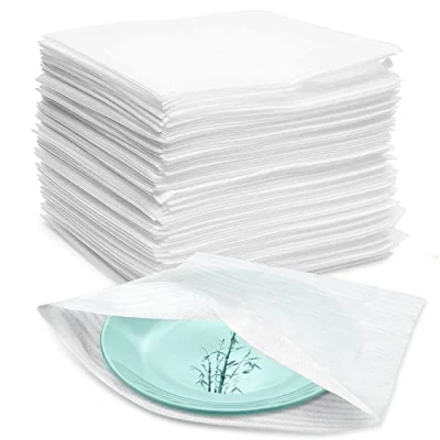 Afbeelding van Verpakkingsmateriaal 100 stuks luchtkussenfolie verhuisdozen schuimverpakking verhuisverpakking schuimfolie voor verhuizing servies opslag (33 cm x 33 cm)