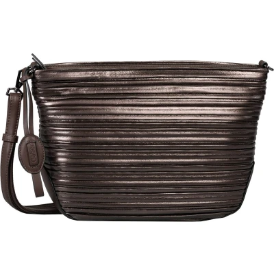 Afbeelding van Gabor Schoudertas Nicola Cross Bag Metalic Brown Donkerbruin